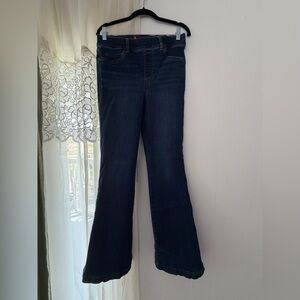 Spanx Dark Wash Denim Jeggings Leggings Women’s Size M Pull On Pants Straight